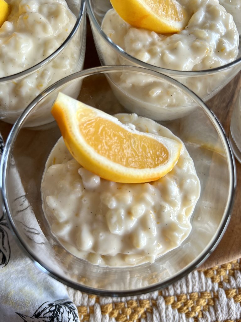 Vanilla Lemon Rice Pudding - 101-Mile Kitchen