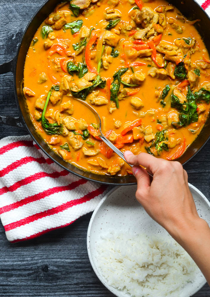 Healthy Coconut Curry Chicken | Worn Slap Out